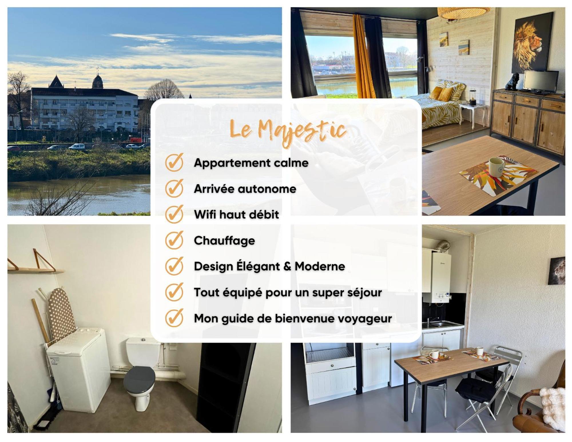 Majestic - Wifi - Parking - Vue Apartman Dax Kültér fotó